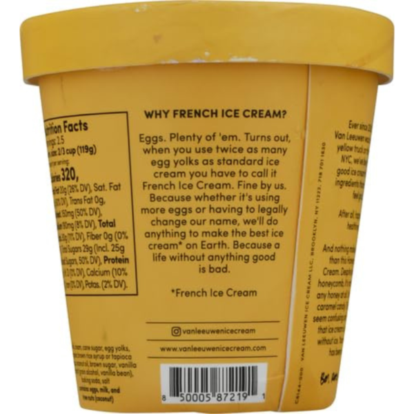 Van Leeuwen Premium Honeycomb French Ice Cream, 14 oz (Frozen) - Image 2