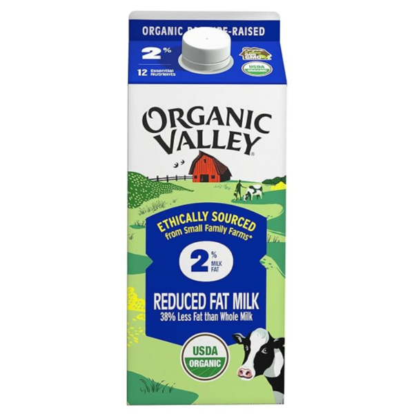 Organic Valley, Organic 2% Milk, 64 Oz (Half Gallon)